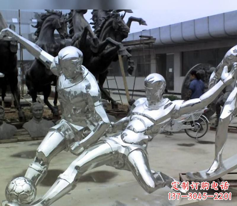 益阳足球运动雕塑