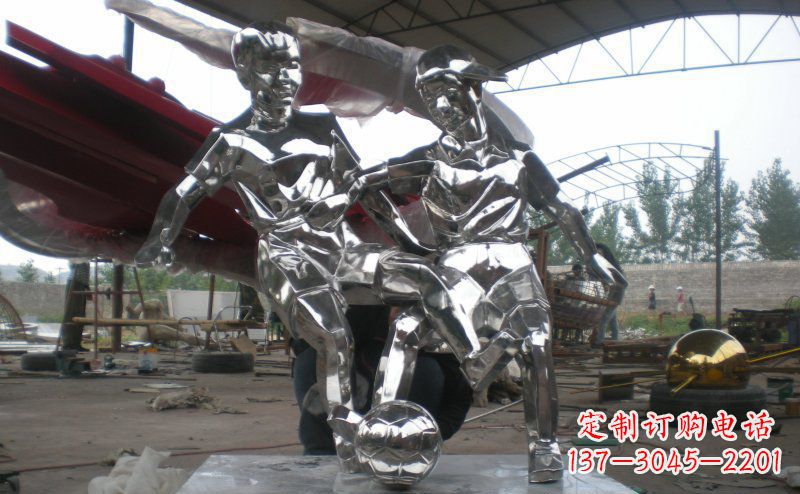 益阳不锈钢足球雕塑
