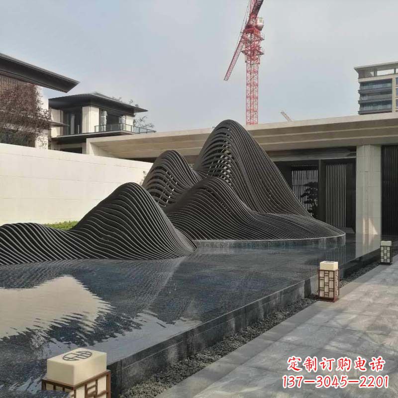 益阳不锈钢铁艺假山艺术性的美化