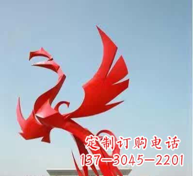 益阳不锈钢铁艺凤凰雕塑美丽的象征
