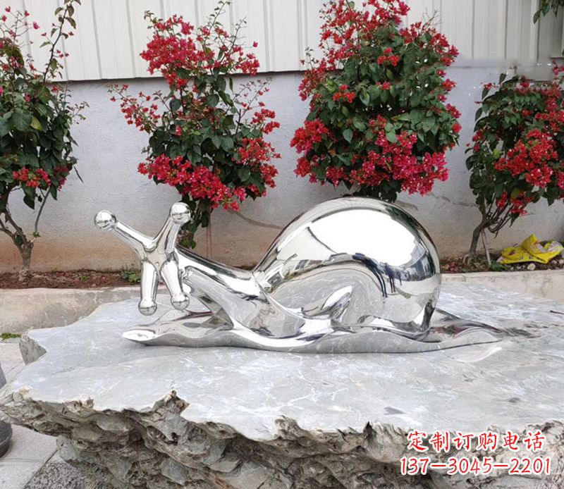 益阳不锈钢蜗牛雕塑精致细腻的艺术之美
