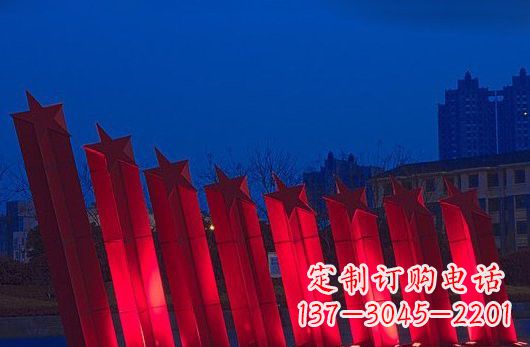 益阳不锈钢五角星雕塑铸就永恒之美