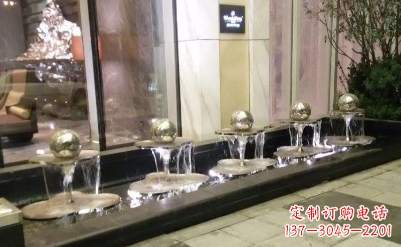 益阳不锈钢小喷泉雕塑美丽之灵