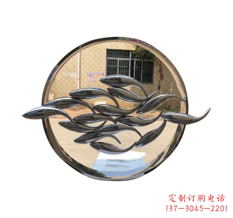 益阳不锈钢圆环雕塑精美完美的艺术之作
