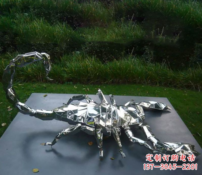 益阳不锈钢蝎子雕塑精致且充满魅力