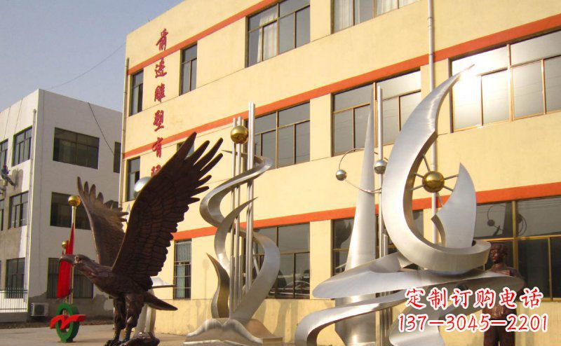 益阳不锈钢雄鹰雕塑