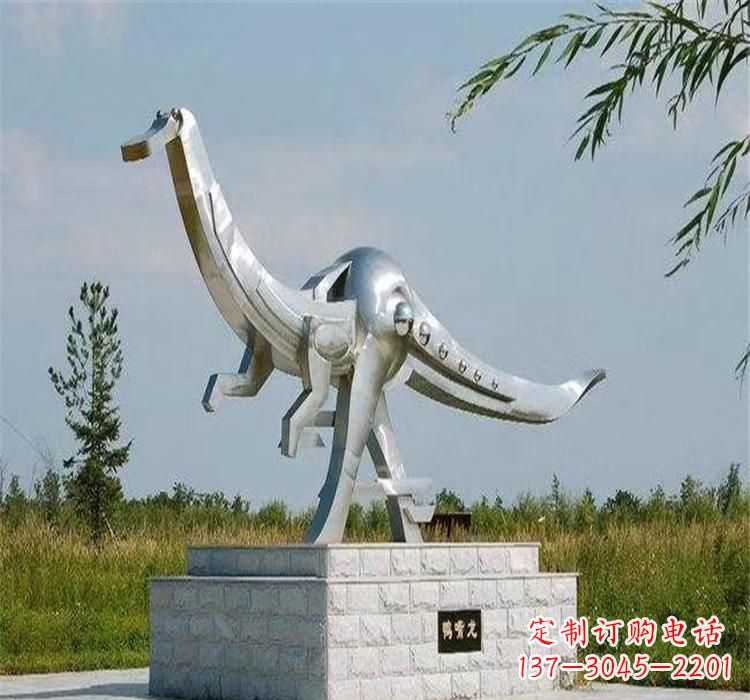 益阳不锈钢鸭嘴龙雕塑传承独特艺术魅力