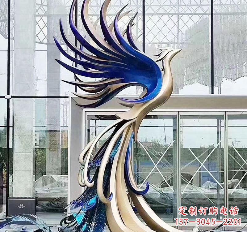 益阳不锈钢艺术凤凰雕塑——璀璨夺目的艺术之美