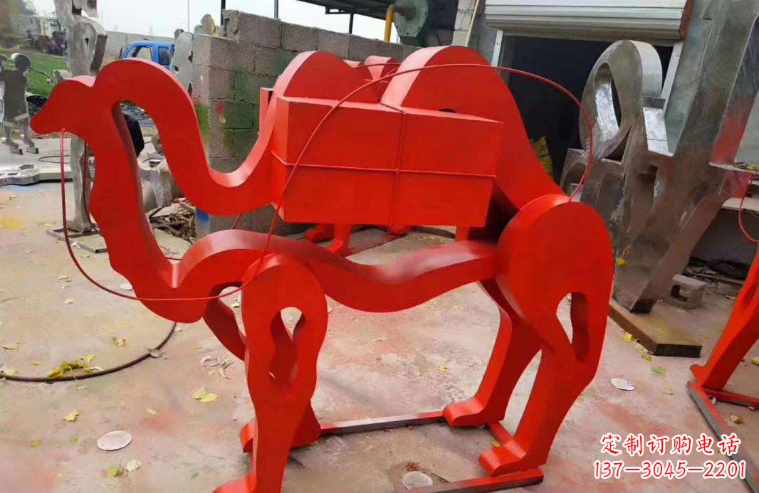 益阳不锈钢艺术骆驼雕塑——雕塑精美的艺术之作
