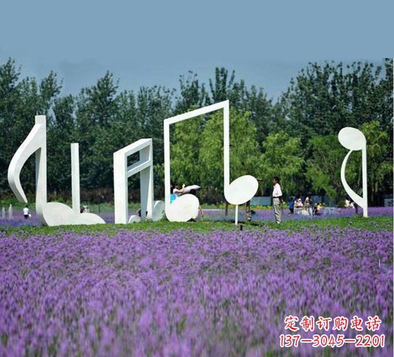 益阳不锈钢音符雕塑音乐与艺术的完美结合
