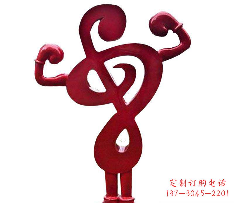 益阳音符之美——不锈钢音符雕塑