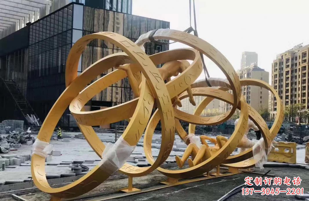 益阳不锈钢音符运动人物雕塑艺术融合音乐