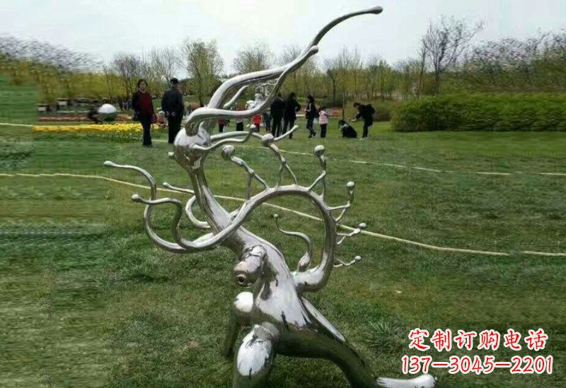 益阳不锈钢树枝雕塑精美的艺术装饰
