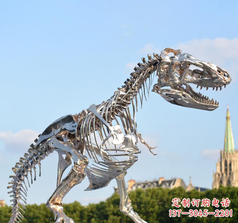 益阳不锈钢恐龙雕塑精致纪念它们的存在