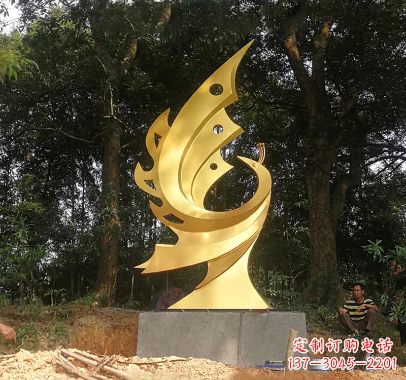 益阳不锈钢凤凰雕塑——彰显传统文化之美