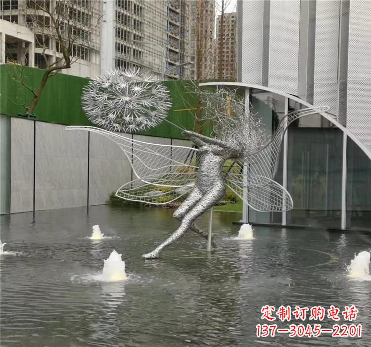 益阳美丽的不锈钢蒲公英雕塑