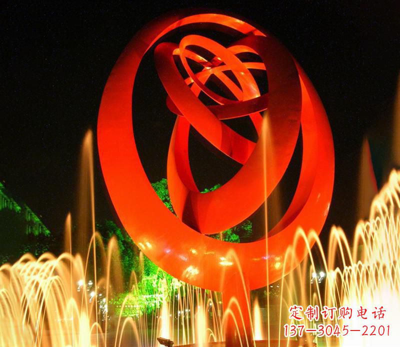益阳圆环雕塑抽象的艺术之美