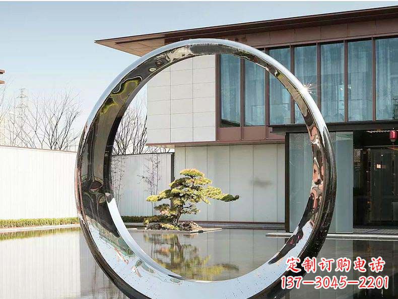 益阳不锈钢月亮雕塑精美绝伦