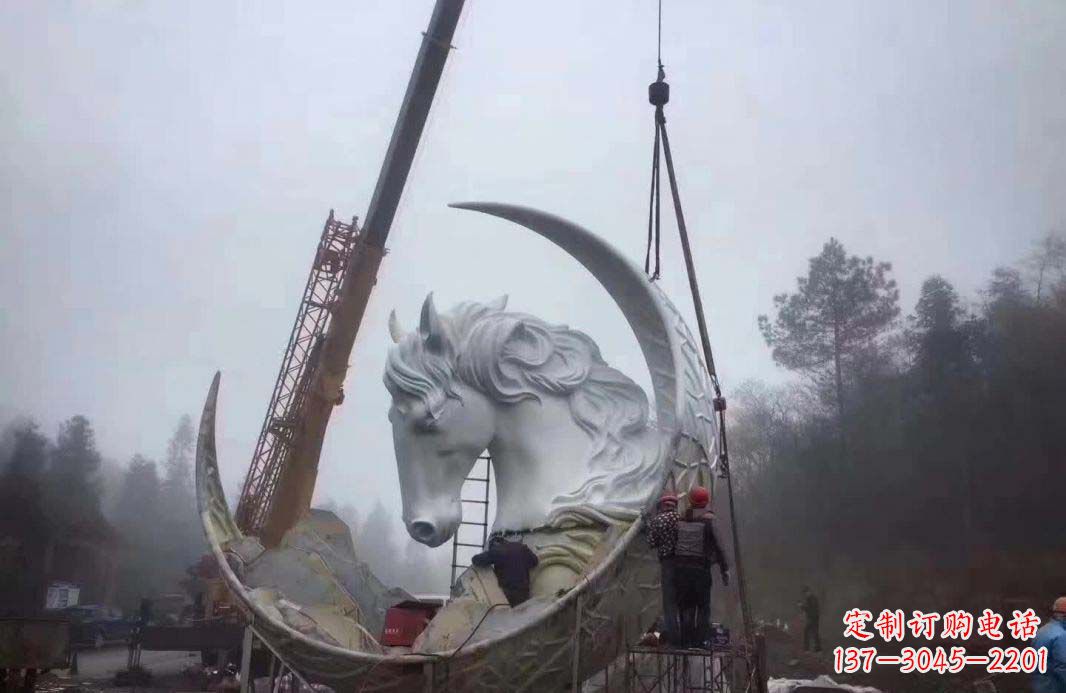 益阳不锈钢月亮雕塑