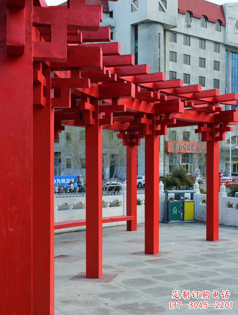 益阳长廊雕塑描绘城市景观的艺术作品