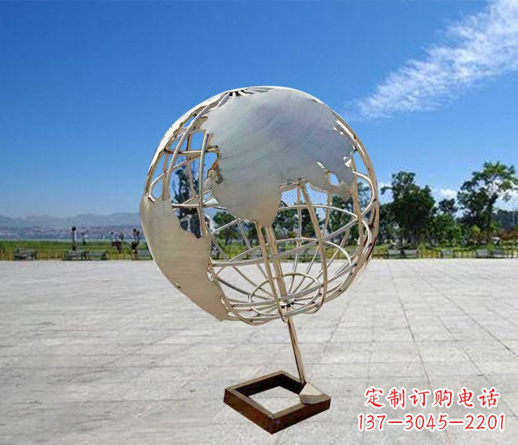 益阳神奇的不锈钢地球仪雕塑