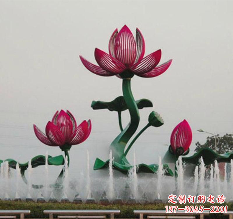 益阳不锈钢莲花雕塑