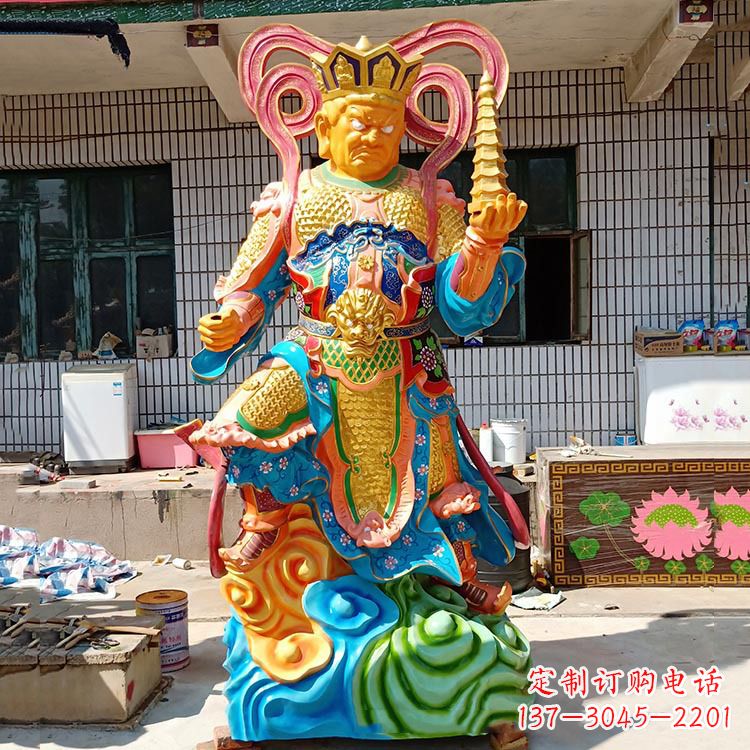 益阳玻璃钢托塔天王雕塑
