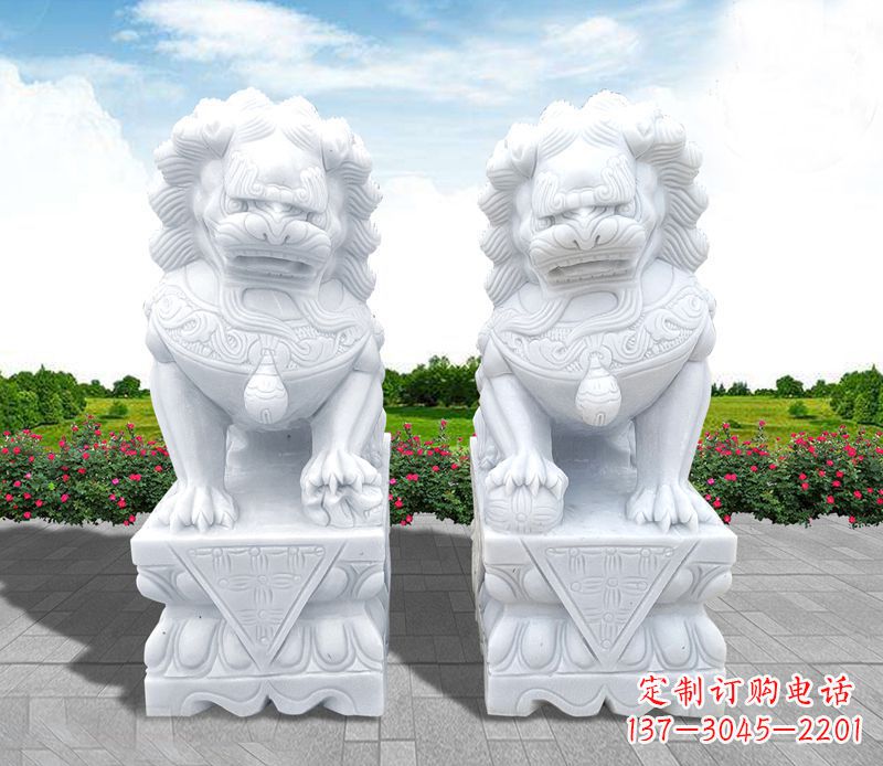 益阳狮子雕塑招财福运的象征