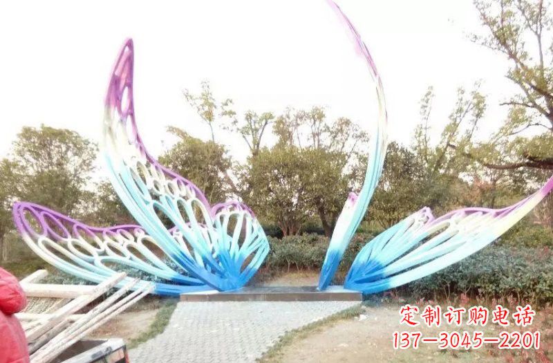 益阳彩色不锈钢蝴蝶雕塑