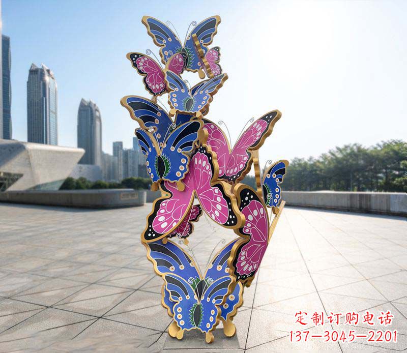 益阳不锈钢蝴蝶雕塑美丽的艺术诠释
