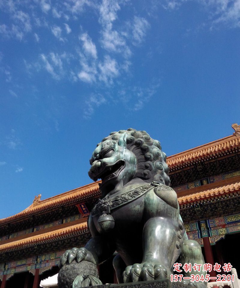 益阳铜狮子雕塑——永恒的象征