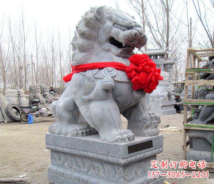 益阳雄壮狮子石雕——欢迎来到宁波