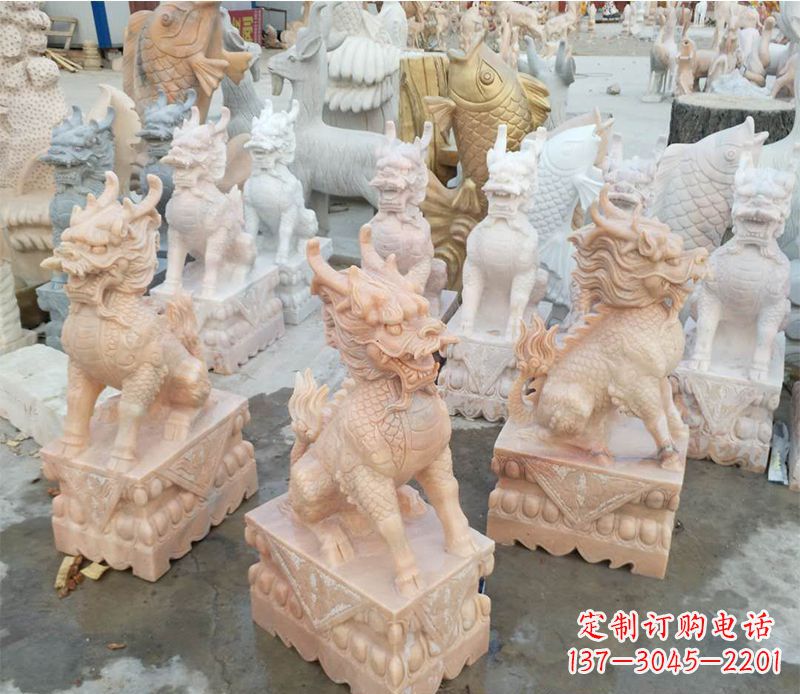 益阳麒麟雕塑传承文化之美