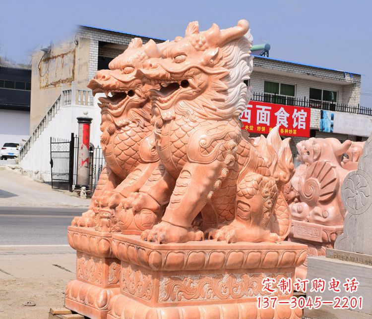 益阳传说中的麒麟雕塑