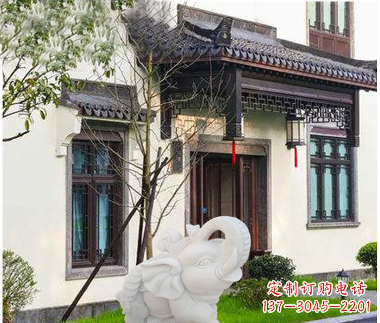 益阳小象招财石雕——引领幸福的钥匙