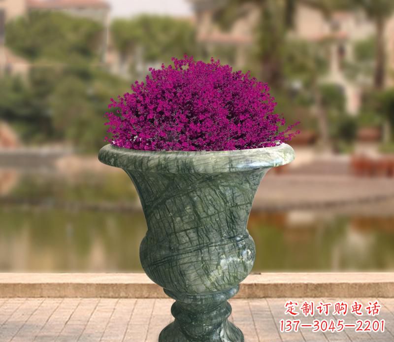 益阳草白玉景观花盆