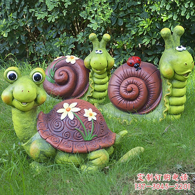 益阳蜗牛雕塑——精致的草坪小动物装点