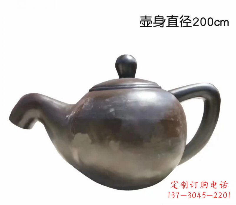 益阳青铜茶壶雕塑——彰显传统文化的艺术精髓