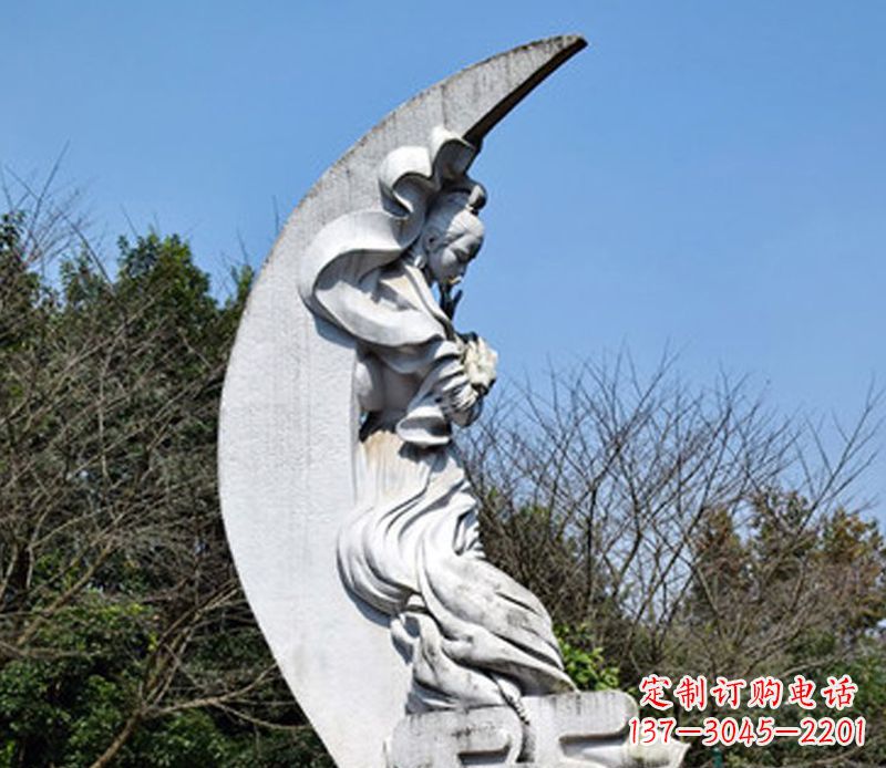 益阳嫦娥奔月传承中国传统文化的雕塑之美