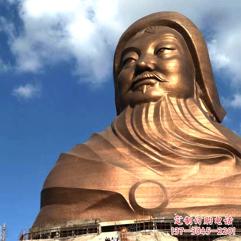 益阳成吉思汗的传奇——大型头像雕塑