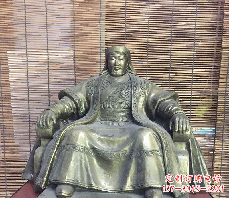 益阳成吉思汗神话中的雕像