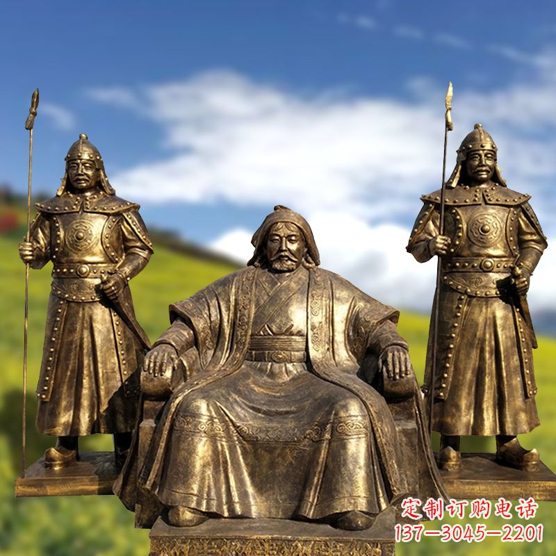 益阳成吉思汗一座永恒的纪念雕塑