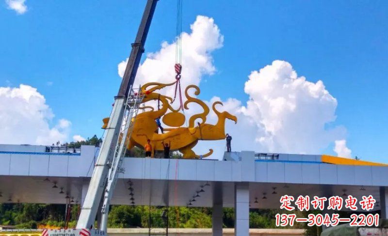 益阳精美不锈钢龙雕塑,点缀城市之美