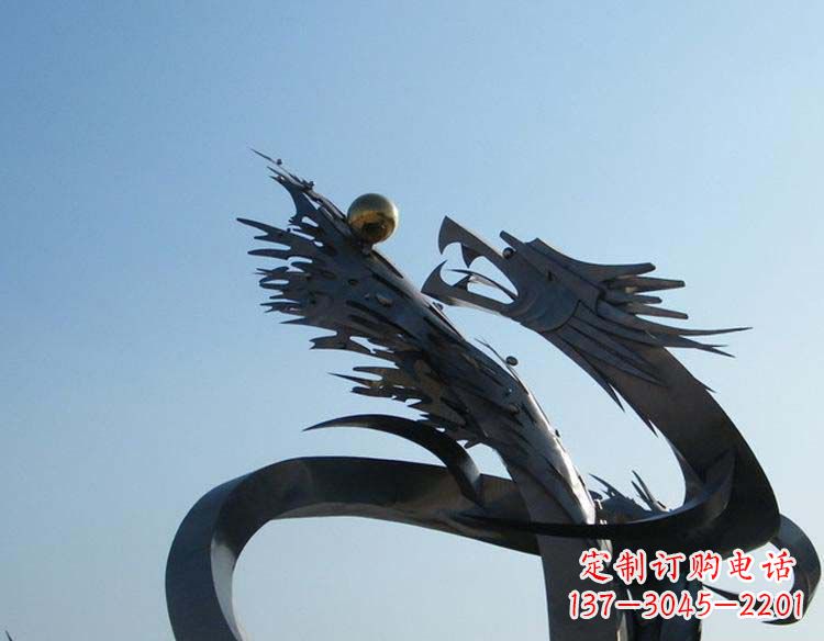益阳不锈钢龙雕塑精细的手工艺品