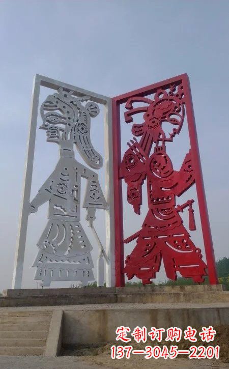 益阳精美皮影戏雕塑——缔造中国城市文化新风貌