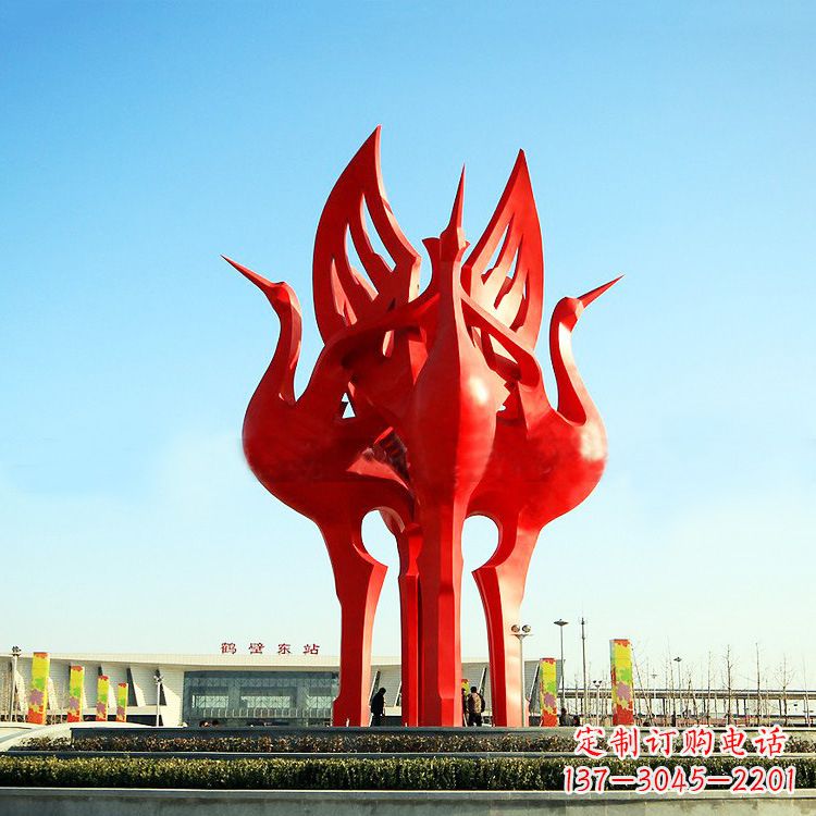 益阳“仙鹤之歌仙鹤雕塑的精彩瞬间”