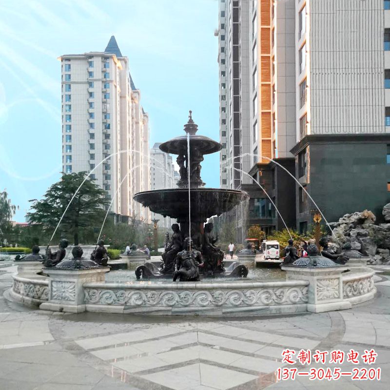 益阳城市广场欧式水景喷泉雕塑的魅力