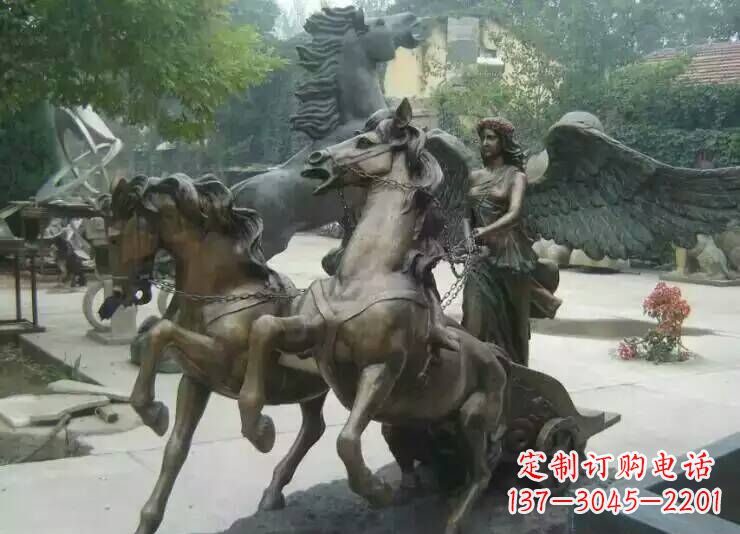 益阳马雕塑城市广场的一道美丽风景线