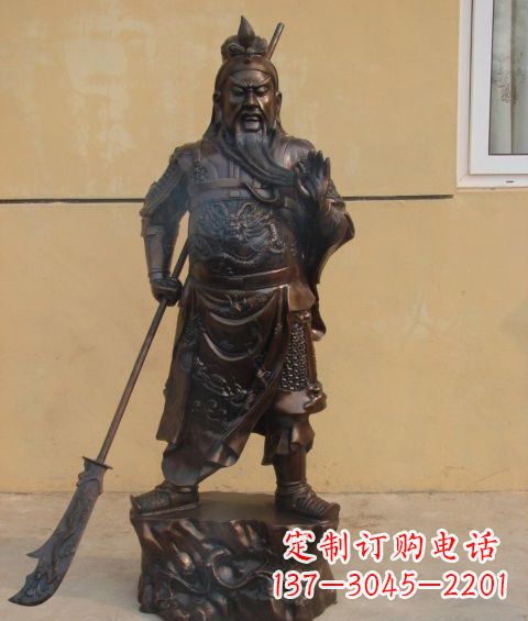 益阳关公雕塑祝福人们的神灵