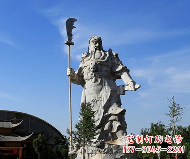 益阳关公雕塑持刀武财神